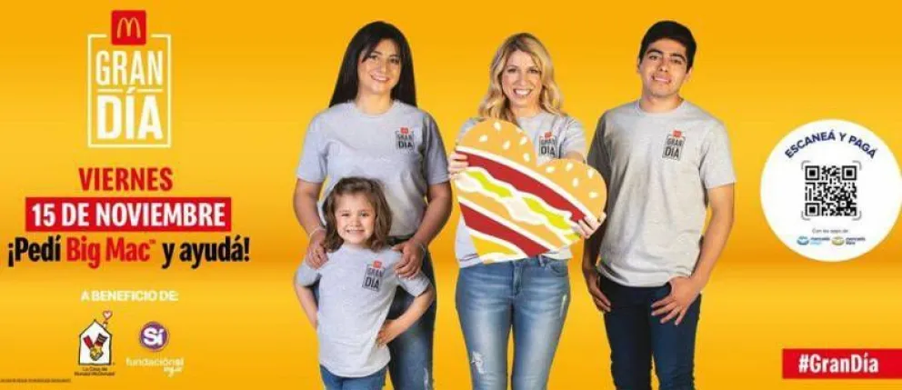Llega un Gran Día a beneficio de Fundación Sí y Casa Ronald