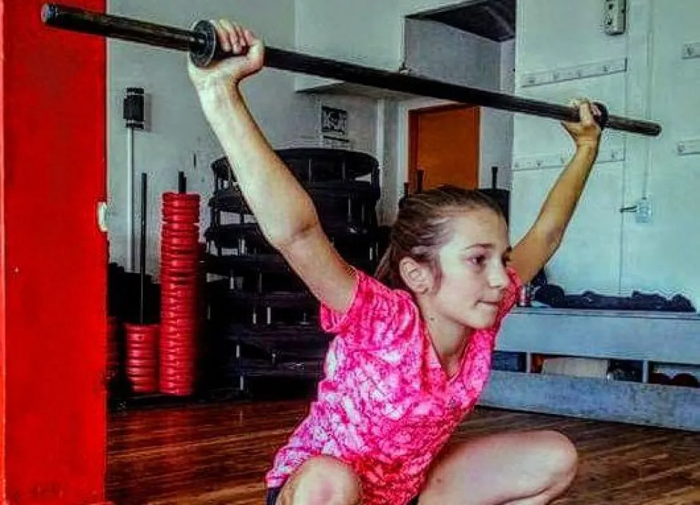 Josefina Iglesias, en plena acción. 