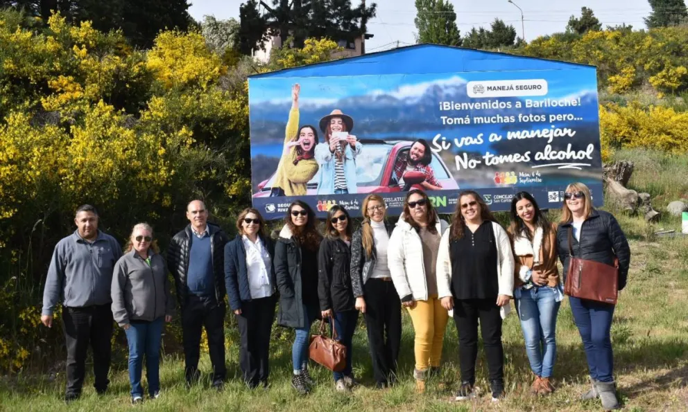 Renovaron el cartel de ingreso con un nuevo mensaje contra el alcohol al volante