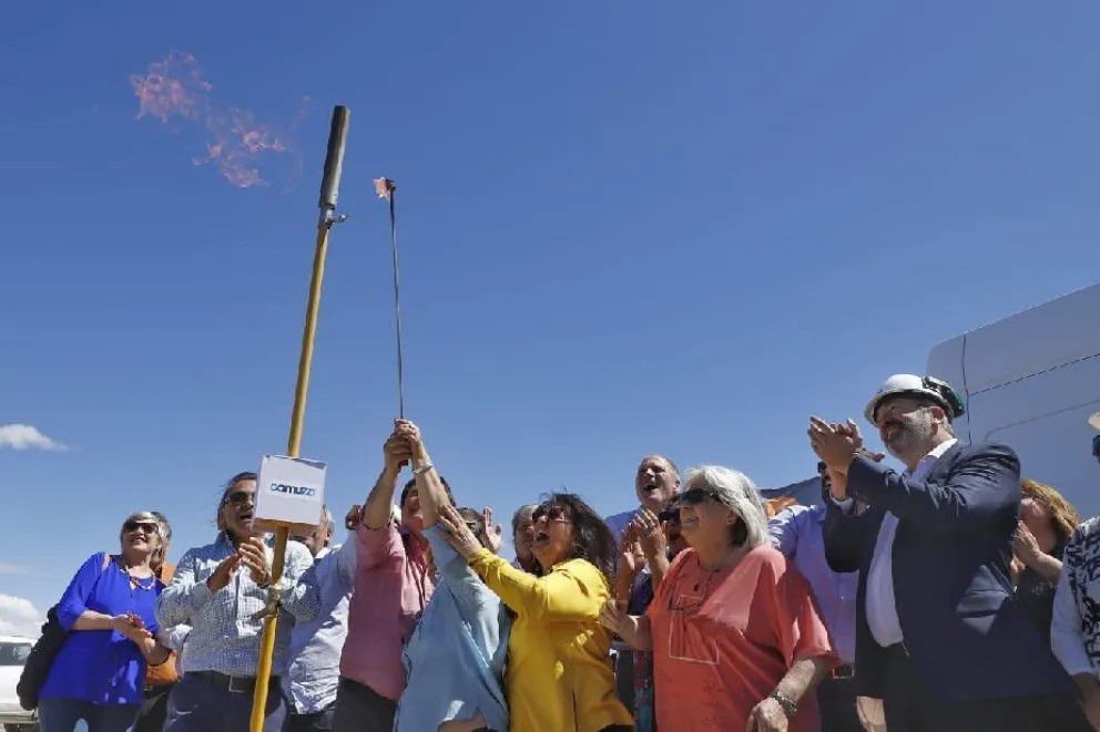 Habilitaron el primer tramo del gasoducto