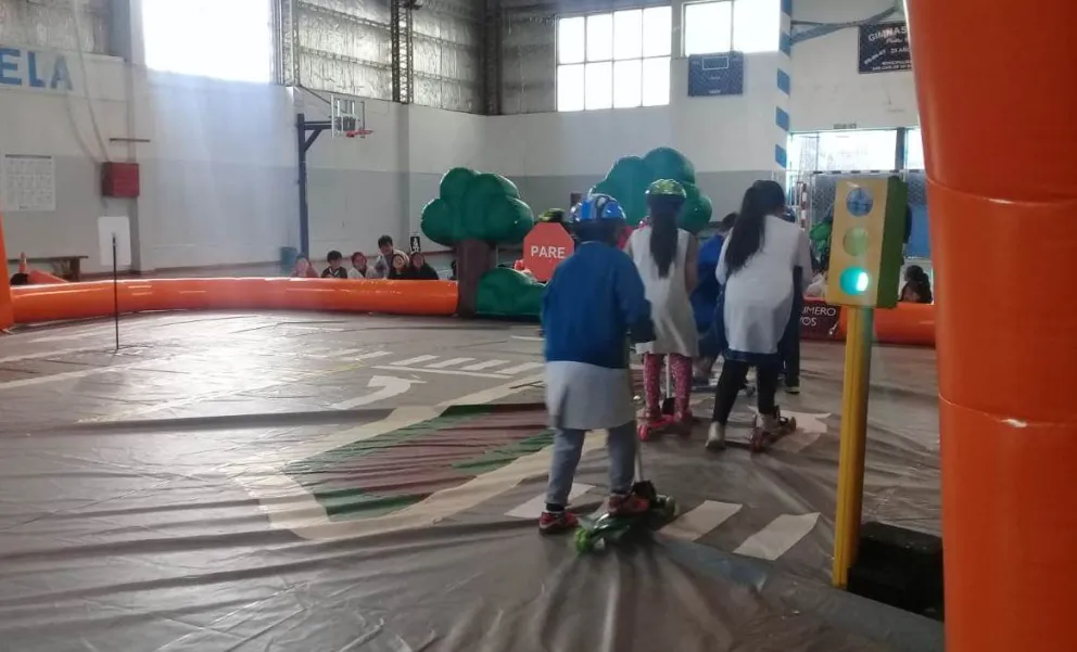 Los más chicos participaron de las jornadas de seguridad vial