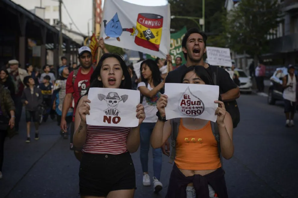 En Bariloche también marcharon contra la megaminería