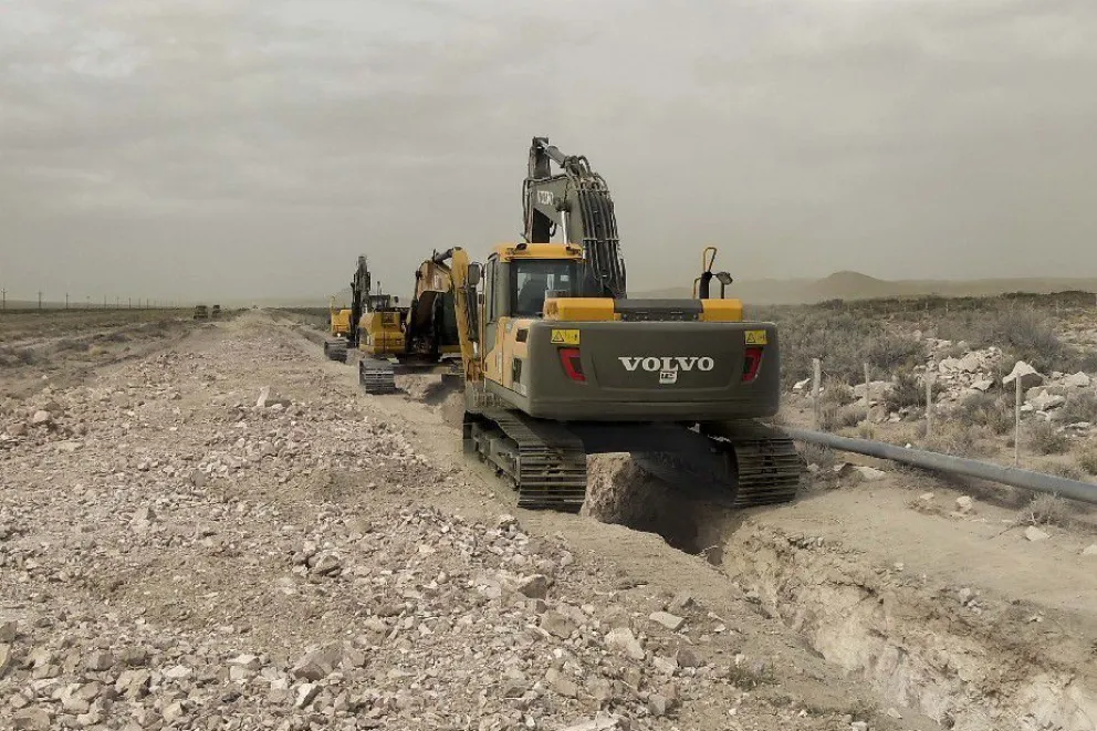 Las obras del Gasoducto de la Región Sur avanzan en su último tramo