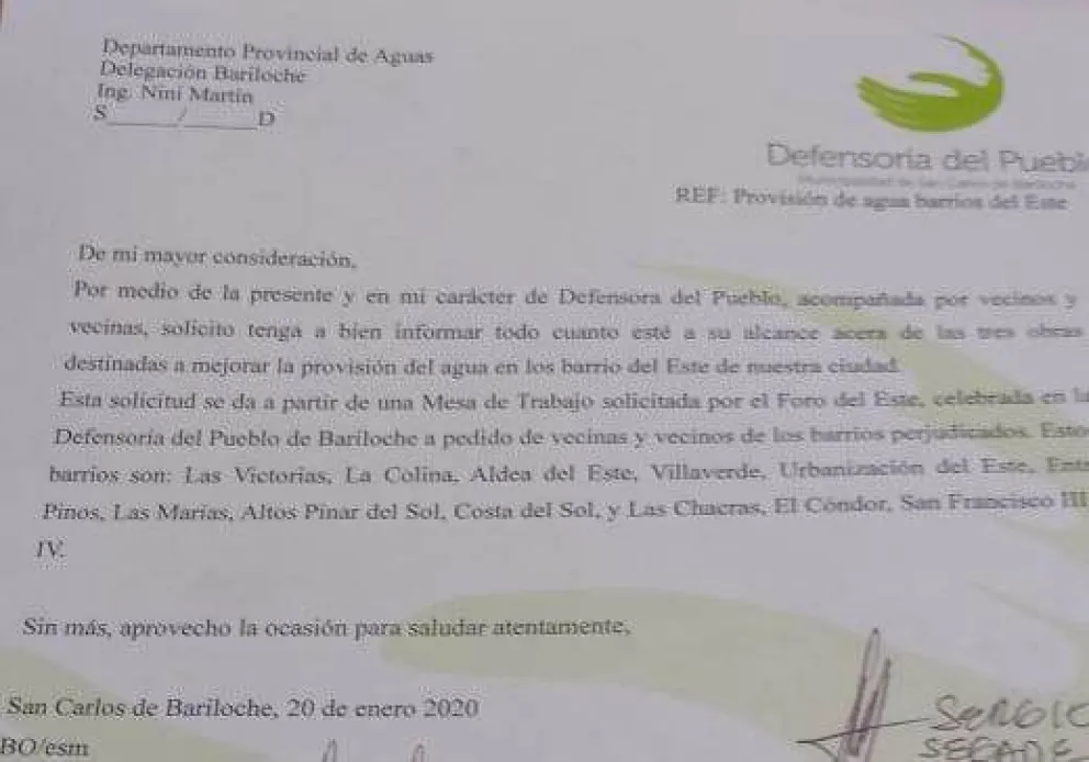 Falta de agua en el este: El DPA promete y no cumple