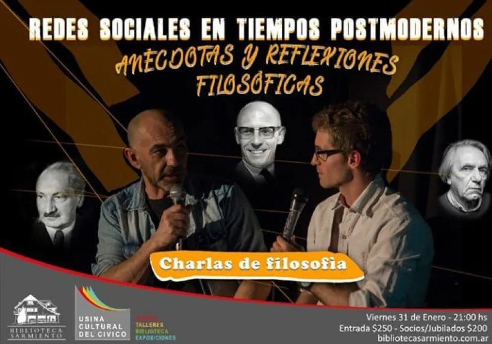 Una noche de filosofía, anécdotas y análisis sobre redes sociales en la posmodernidad