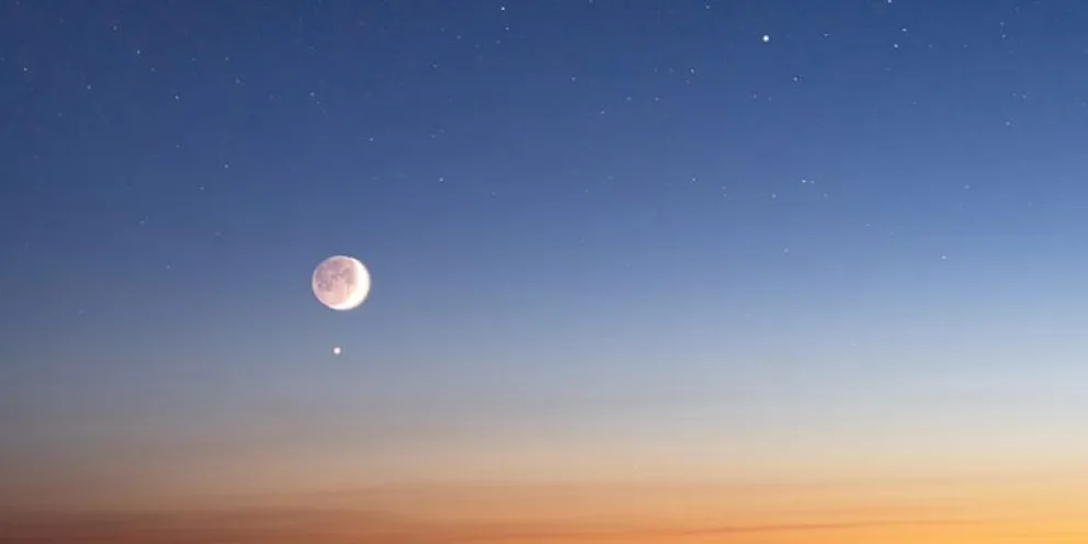 La Luna y Venus, un fenómeno astronómico imperdible