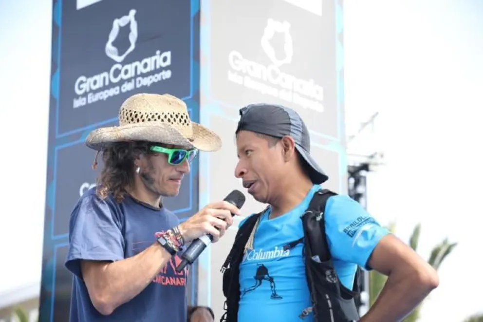 Santos Rueda cruzó la meta y contó sus sensaciones.