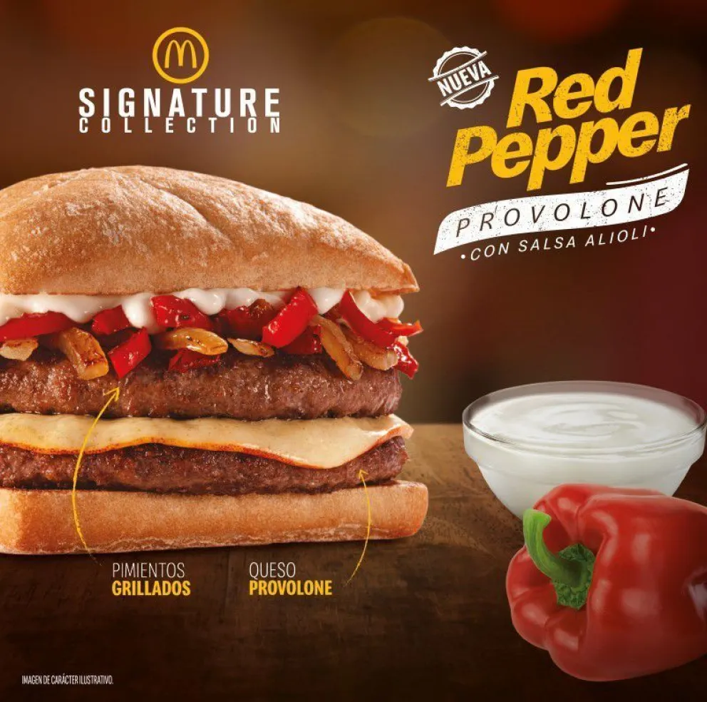 McDonald’s presenta la nueva Red Pepper Provolone que se suma a la línea Signature Collection