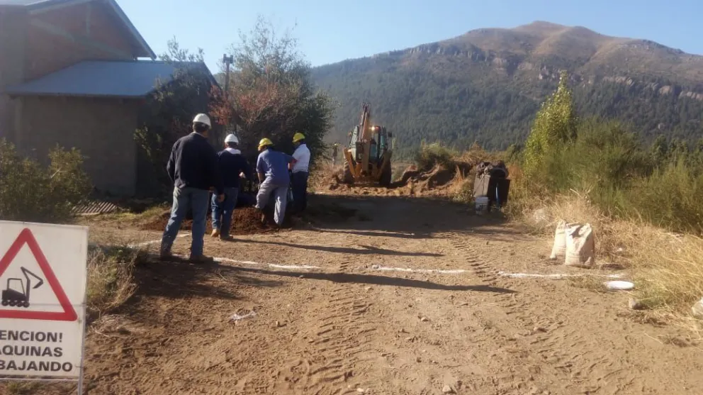 Comenzó la obra de Red de Gas en Nahuel Hue y Nuestras Malvinas