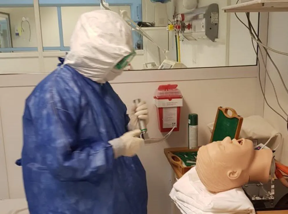 El Hospital incorporó equipamiento para ejercitar intubaciones endotraqueales