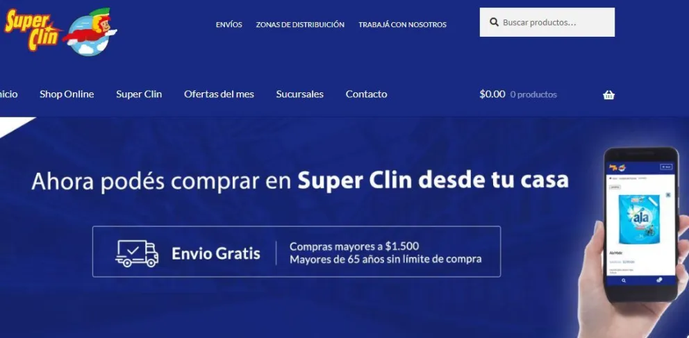 SuperClin apuesta por las compras online para evitar salidas durante la cuarentena
