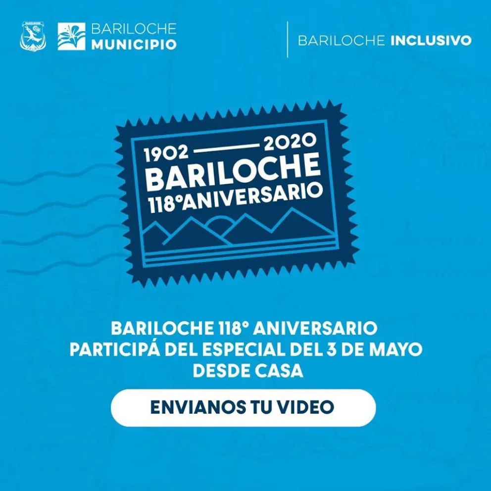 Este año, Bariloche celebrará su aniversario a través de las redes sociales