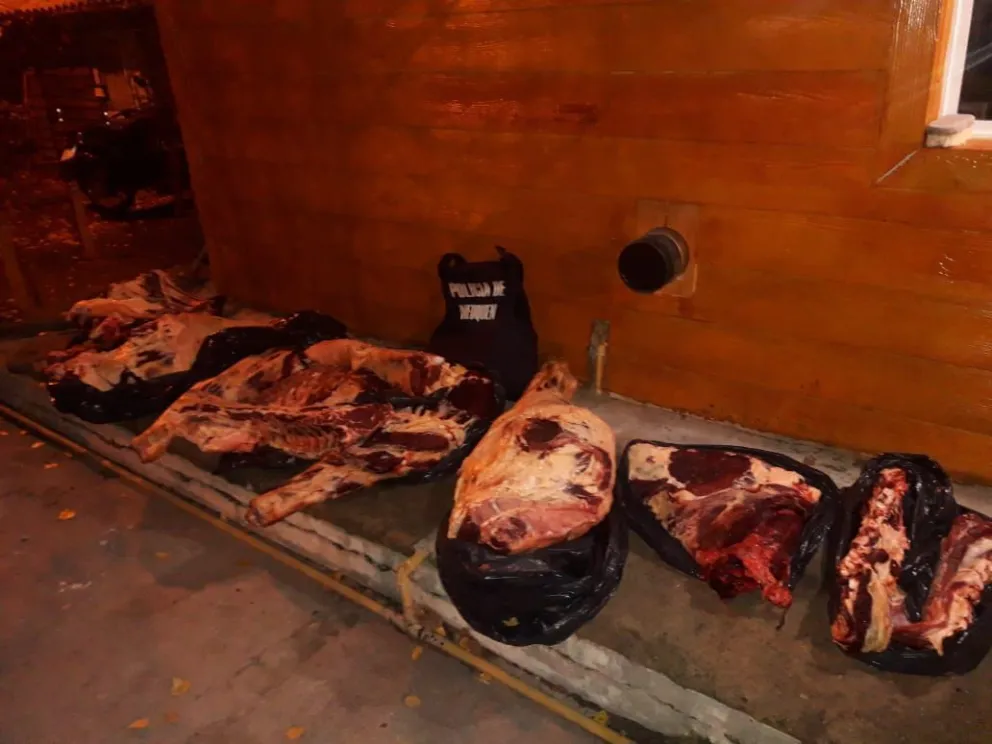 Decomisaron 200 kilos de carne vacuna transportada de manera ilegal