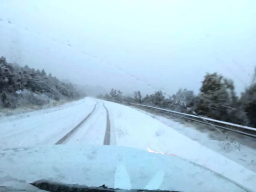 ¡Atención! La ruta 40 presenta acumulación de nieve