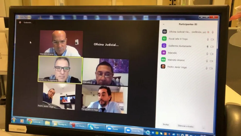 Ya se realizan audiencias penales por Zoom para formulaciones de cargos a detenidos
