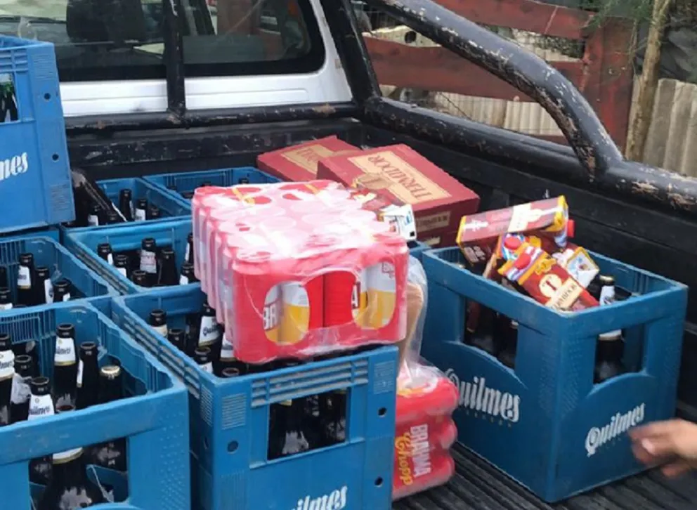 Allanamiento y confiscación de bebidas alcohólicas