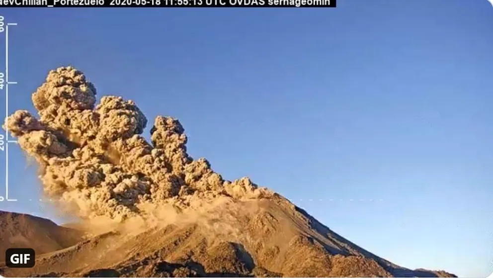 Nueva explosión del volcán Nevados de Chillán