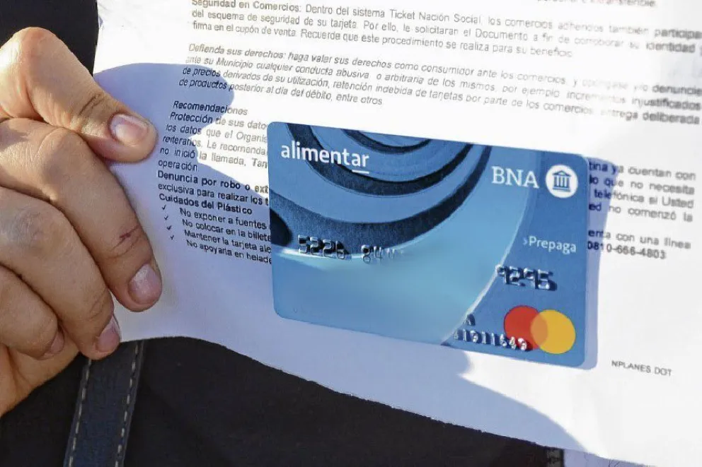 Comienza la entrega de las tarjetas Alimentar