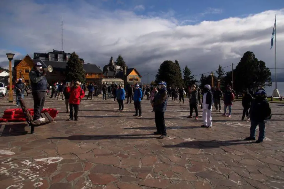En mayo, el gremio se movilizó en plena pandemia por la situación que viven los empleados temporarios.