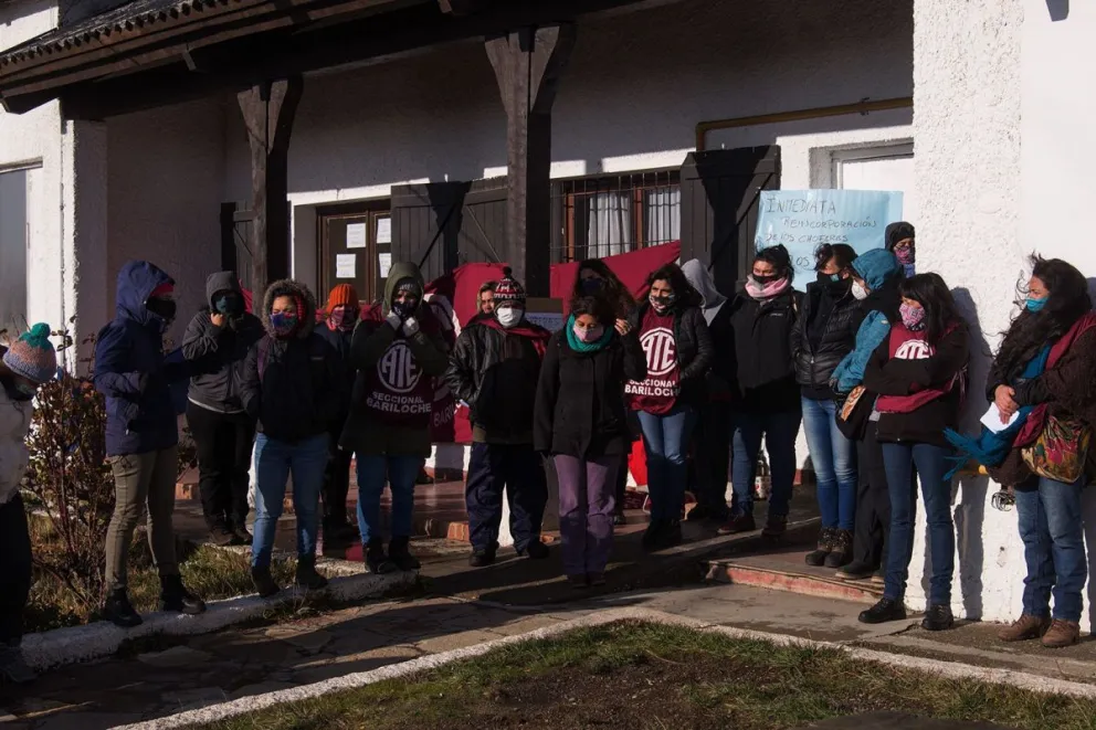 El gremio se movilizó en Bariloche.