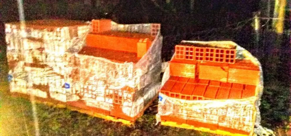 Recuperaron más de 300 ladrillos robados en una construcción