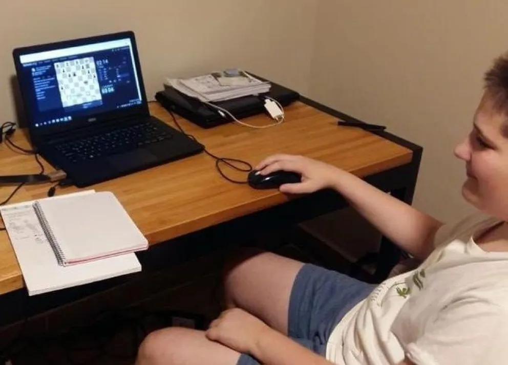 Con apenas 12 años es campeón y le dio otra gran alegría al ajedrez local