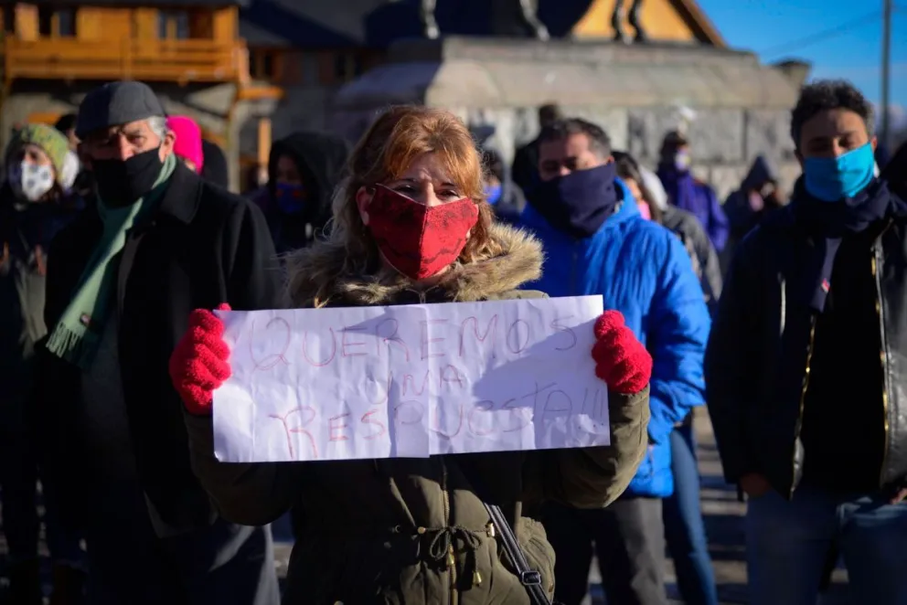 Los trabajadores se movilizaron por el centro.