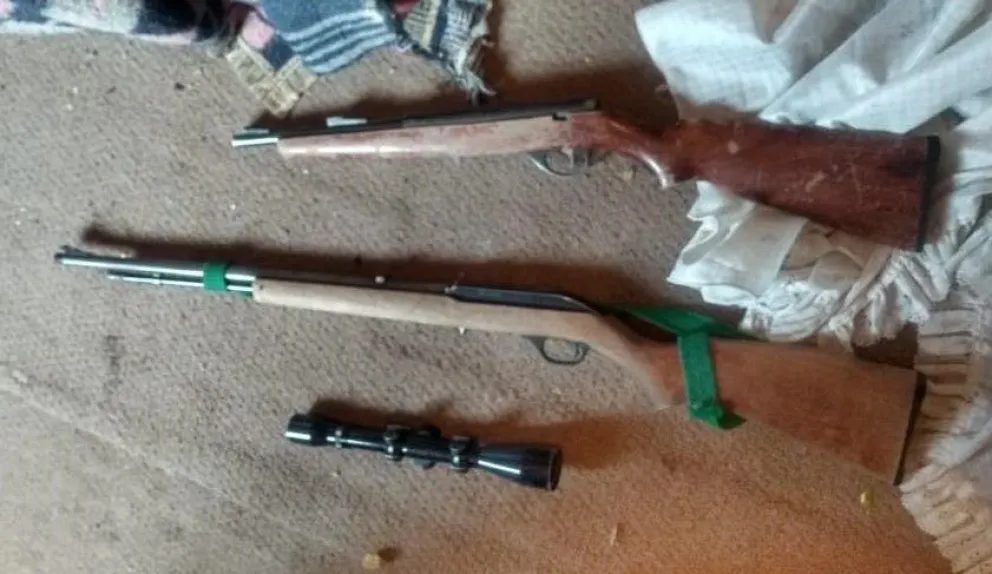 Secuestran dos armas que habrían utilizado para intentar sustraer varios vacunos