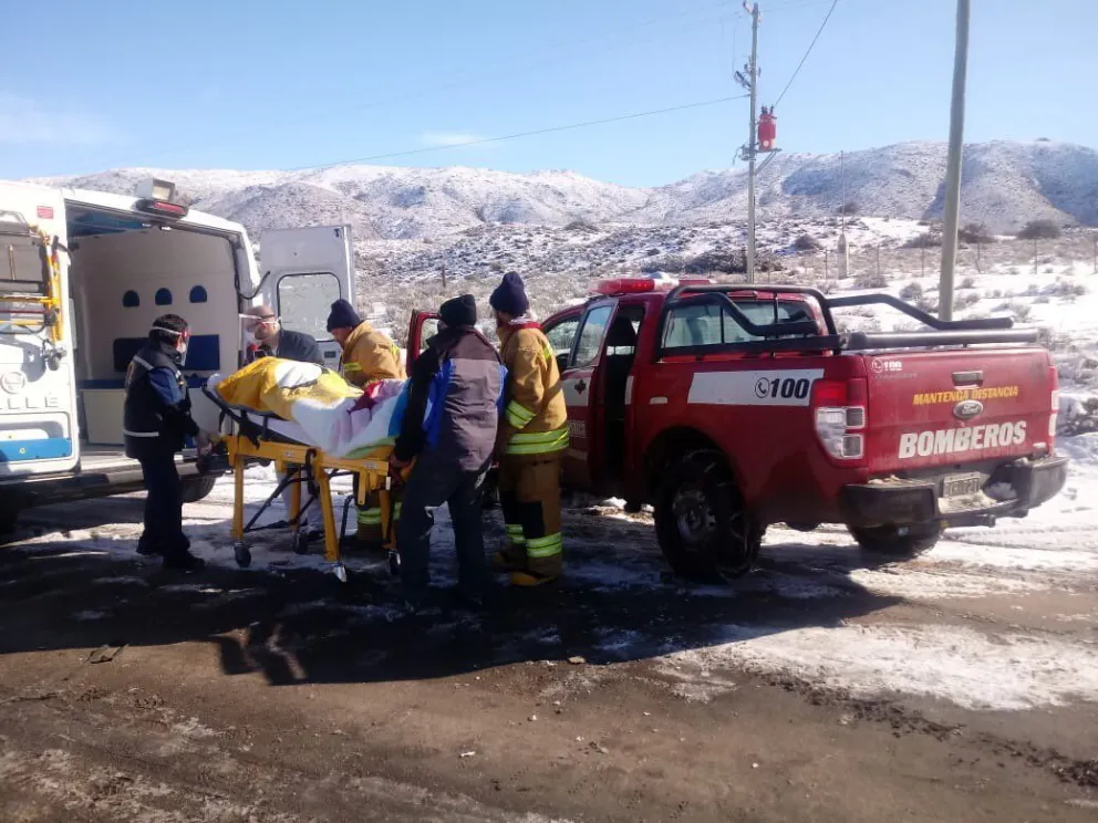 Tras un fuerte operativo, lograron dar con el hombre que se había perdido por la nevada