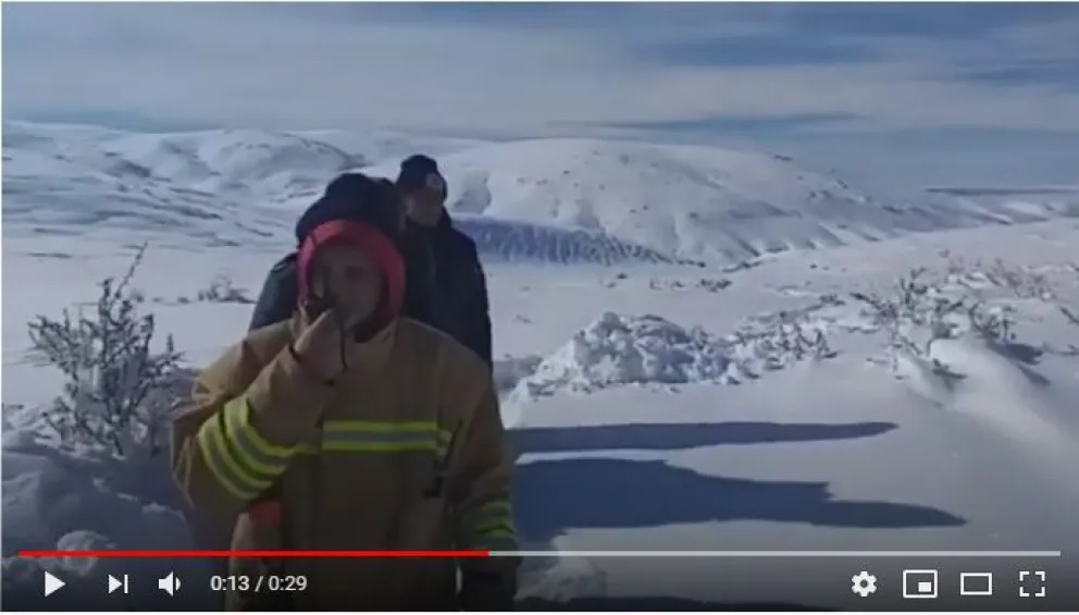 Video: así fue el rescate de un poblador en la Línea Sur