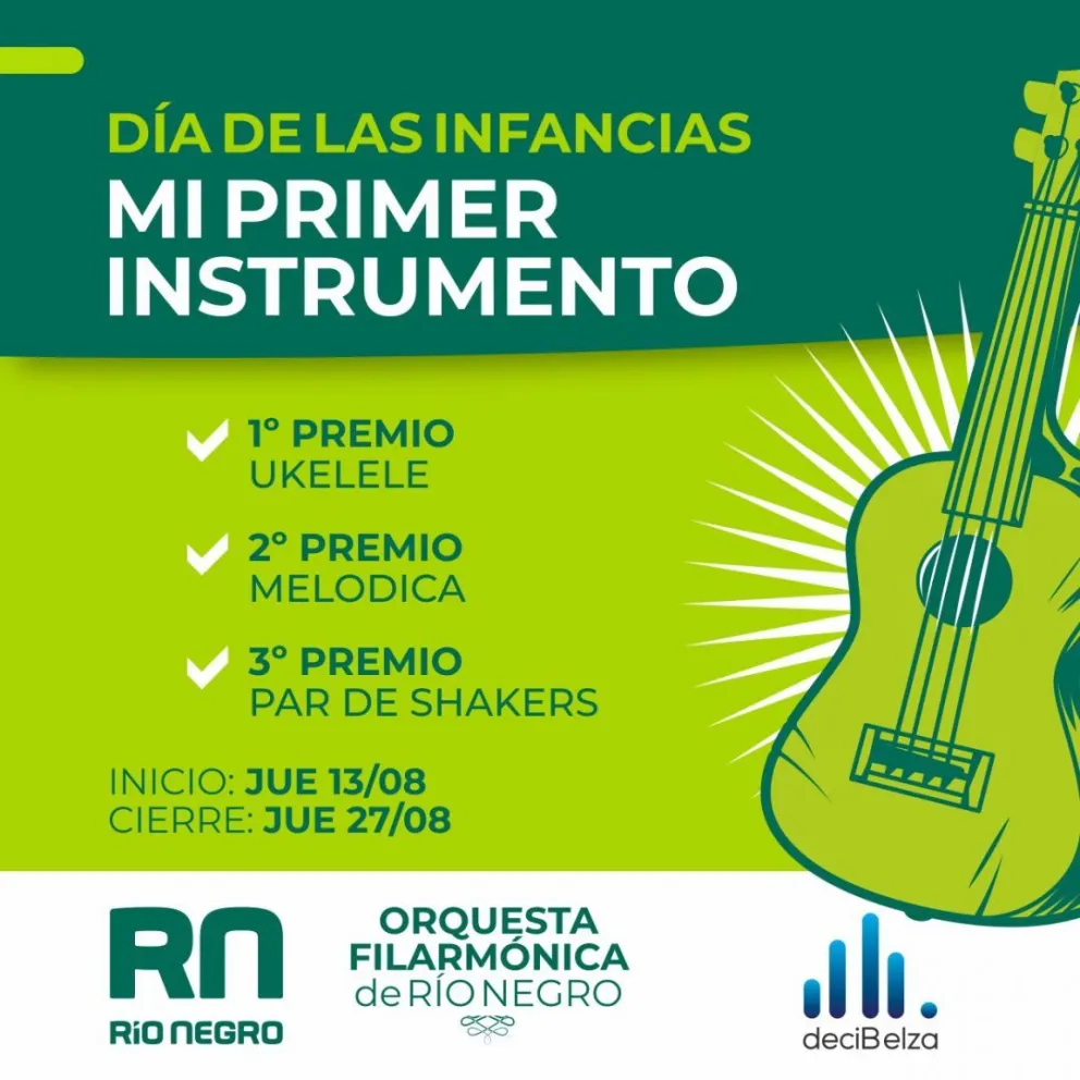 "Mi Primer Instrumento": arte y sorteos para los más pequeños