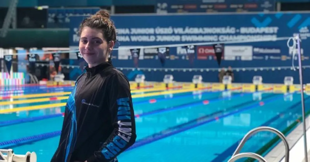 Anna en Hungría. Hace un año tuvo su histórico debut mundialista.