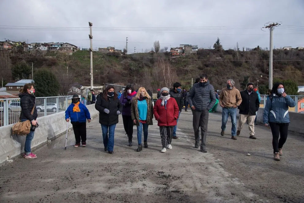 Quedó inaugurado el nuevo puente sobre el Ñireco