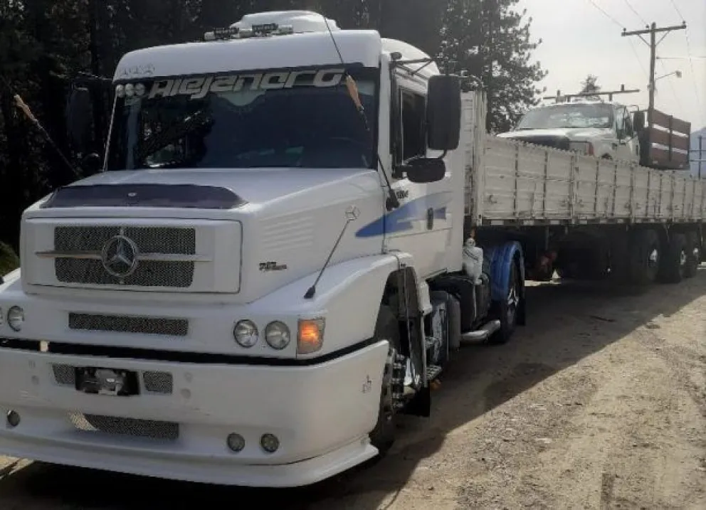 Una persona intentó pasar de Río Negro a Chubut escondido de un camión