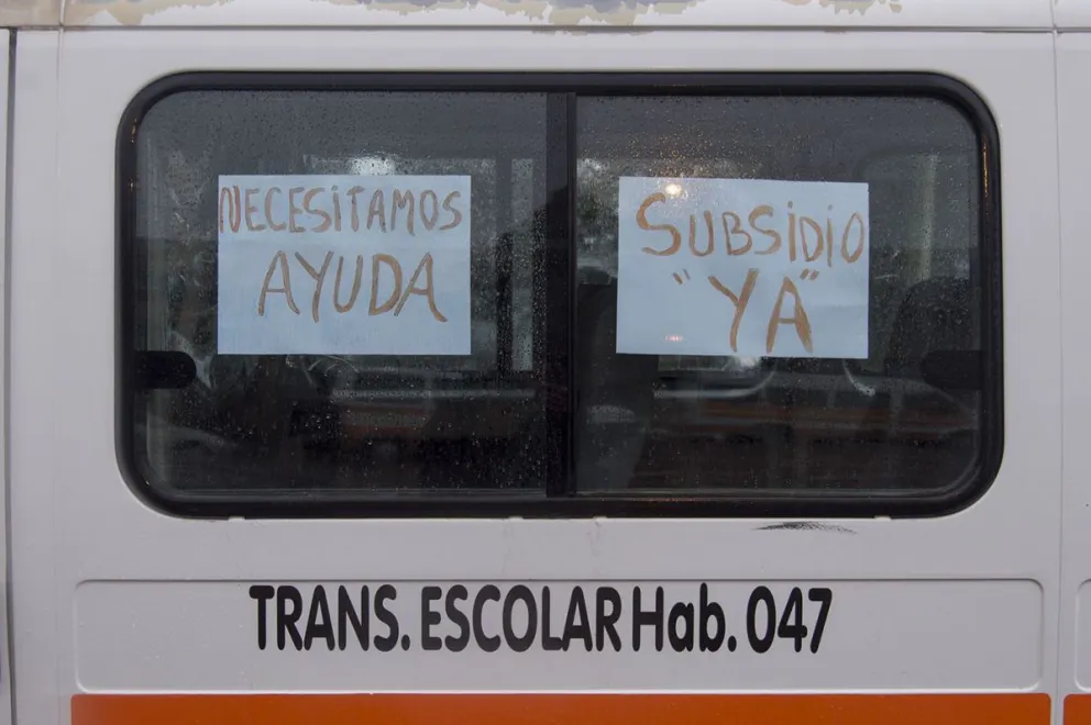 Transportes escolares en alerta: 26 familias sin ingresos