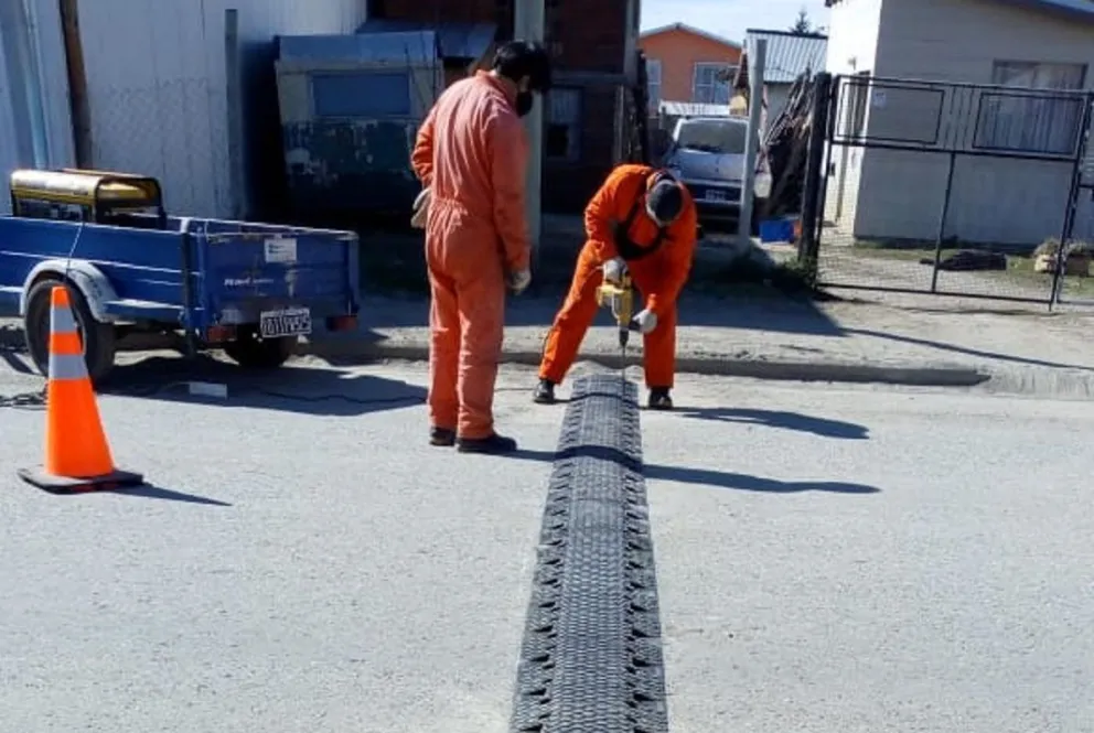 Se colocaron reductores de velocidad en diferentes calles de la ciudad
