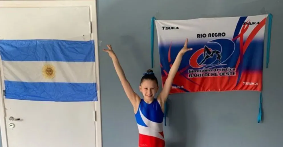 Desde su hogar, las gimnastas barilochenses mostraron su gran nivel.