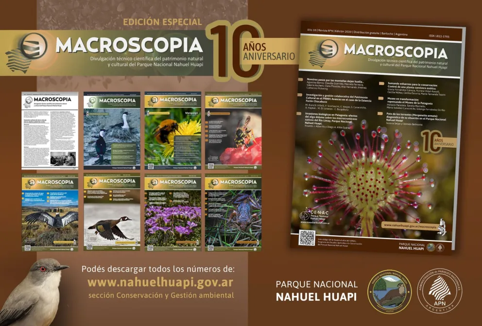 La revista de divulgación científico técnica del Parque Nacional Nahuel Huapi cumple 10 años