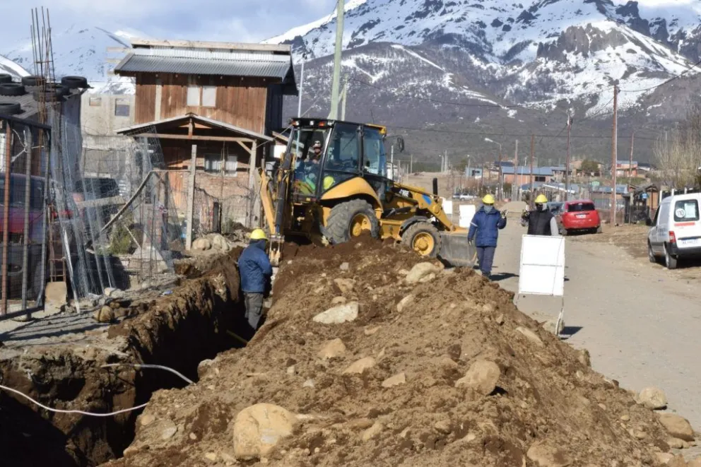 Gas en Nahuel Hue: están por habilitar el primer tramo de la obra
