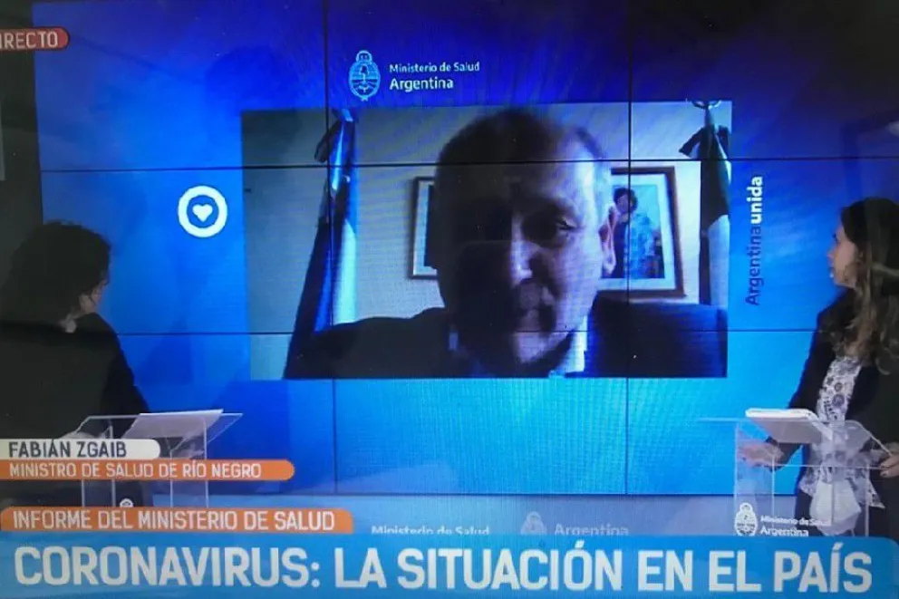 El ministro Zgaib expuso ante Nación el trabajo realizado por Río Negro para enfrentar al Covid-19