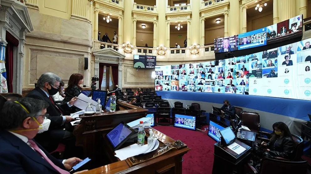 Sesiones virtuales en el Senado: Se prorrogan hasta marzo