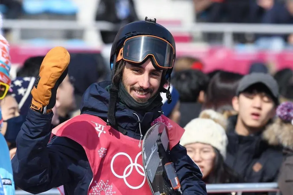 Matías y un recuerdo olímpico. En 2018 estuvo en los Juegos de Invierno de Corea.