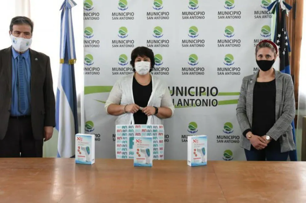Distribuyeron los termómetros donados por la Cruz Roja