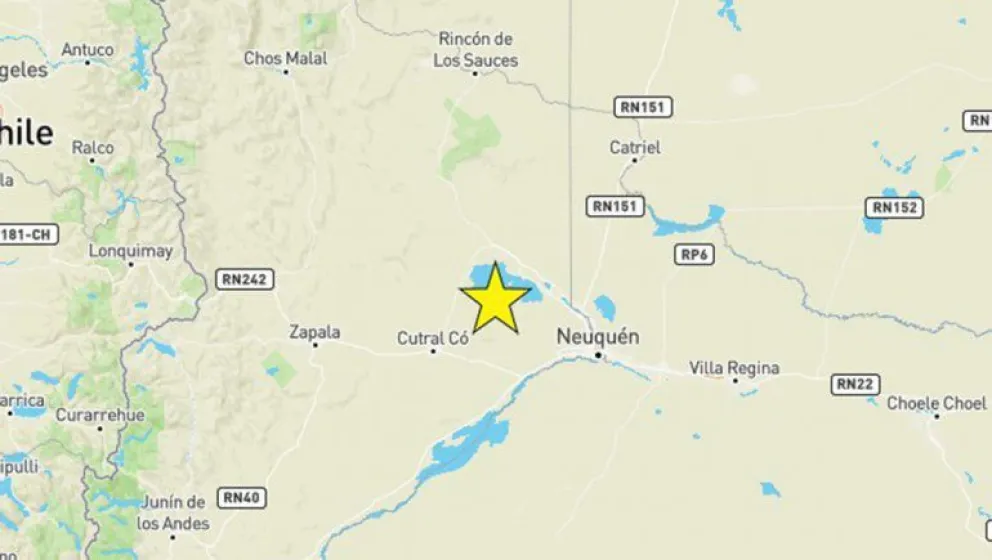 Un sismo de magnitud 4.2 se sintió en Neuquén y parte de Río Negro