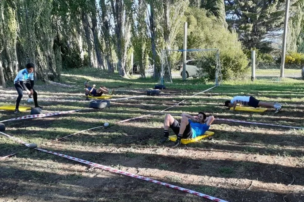 La primera de Alas entrena dos veces por semana.