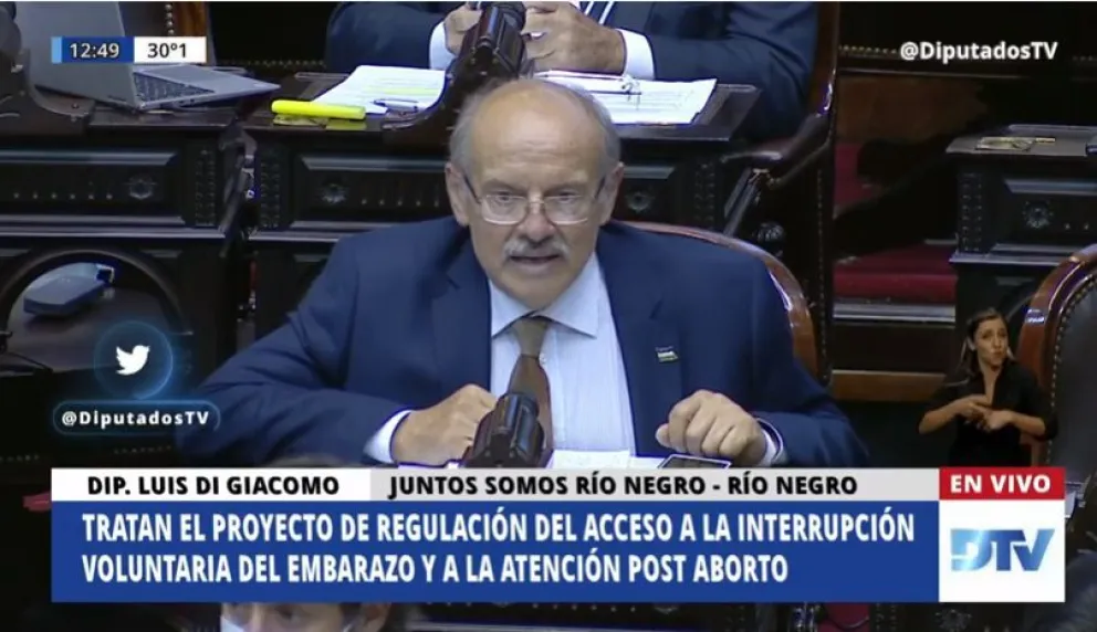 Di Giacomo: “Estamos tratando una ley que no obliga nada, pero que confiere posibilidades y derechos”