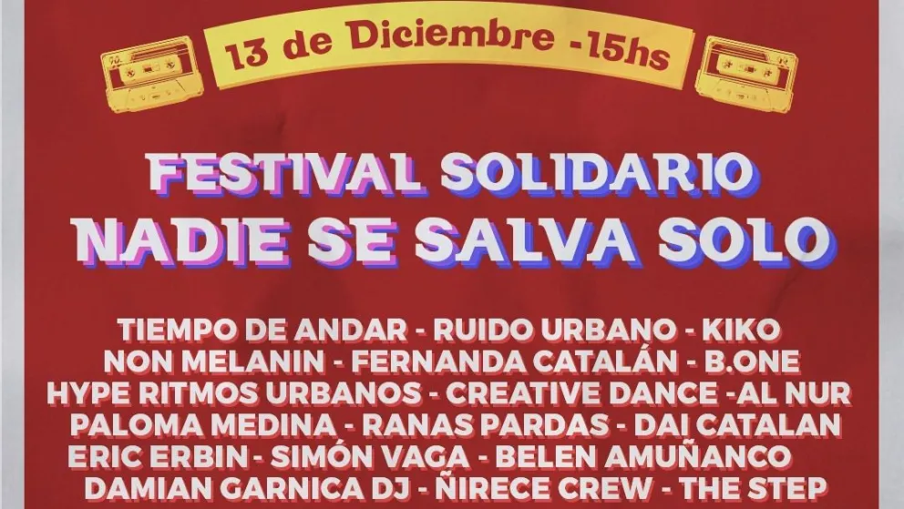 Jóvenes barilochenses organizan el festival solidario “Nadie se salva solo”