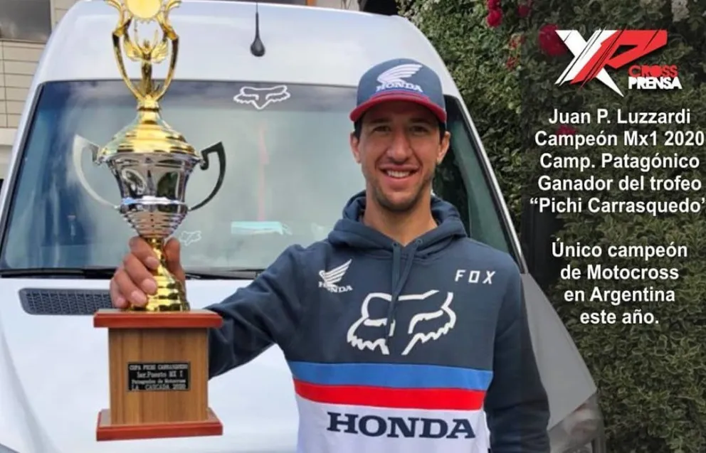 "Juanpi" Luzzardi sumó otro título. El festejo fue en casa.