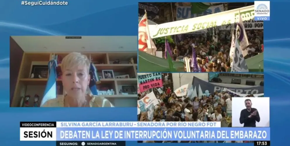 García Larraburu: “Mi voto es un voto deconstruido, mi voto es positivo”