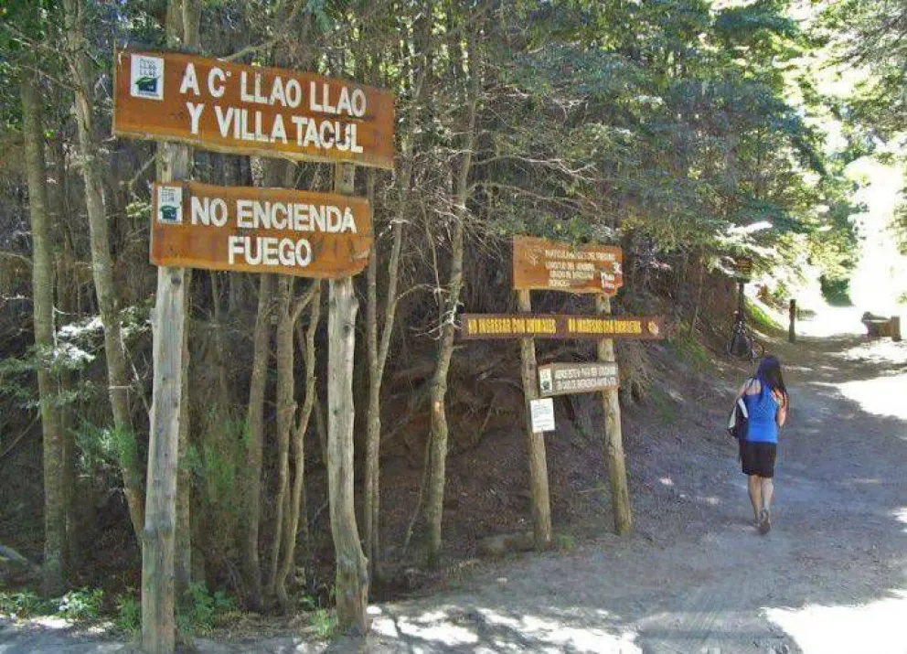 Cierran los senderos del parque municipal Llao Llao